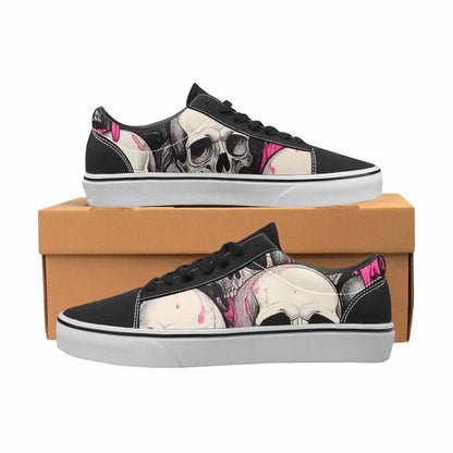 WOMEN'S Rainbow From Skull S Lace-Up Canvas Y2K Custom Shoes