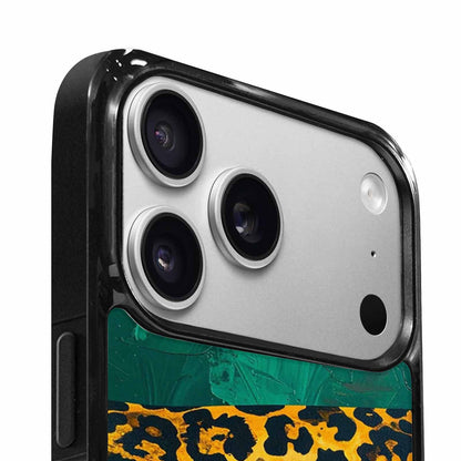 iPhone 17 Pro Case — Animal Print Leopard Wallpaper Pattern Animal, Custom Printed Phone Case