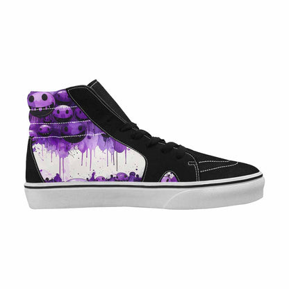 MEN'S Melting Moon Smiley High Top Canvas Surreal Shoes