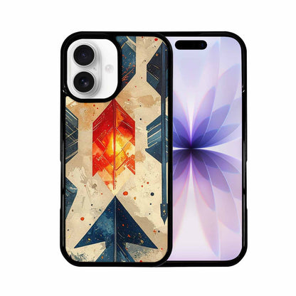 iPhone 17 Case — Glowing Americana Arrow Original Art, Unique Phone Case Design