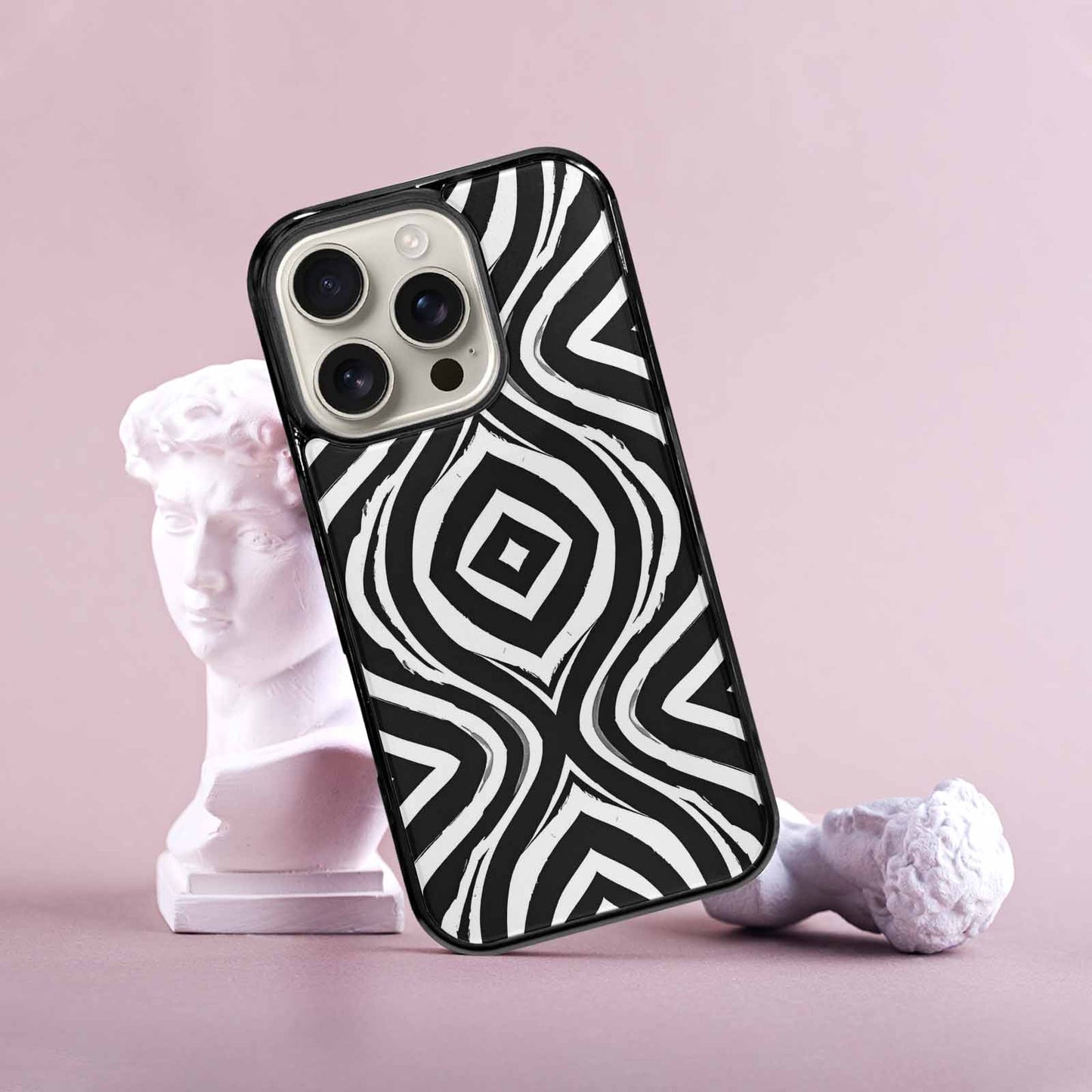 iPhone 16 Pro Case — Classic Zebra Print Custom, Custom Designed Case Cover