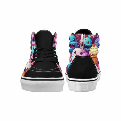 MEN'S Skulls High Top Canvas Artist-designed Aesthetic Customized Sneakers