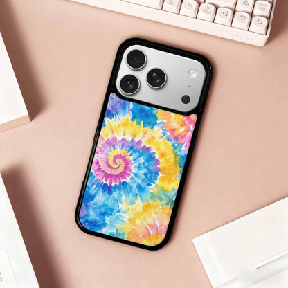 iPhone 17 Pro Case — Small Tie Dye Swirl Pattern Tie, Custom Phone Case