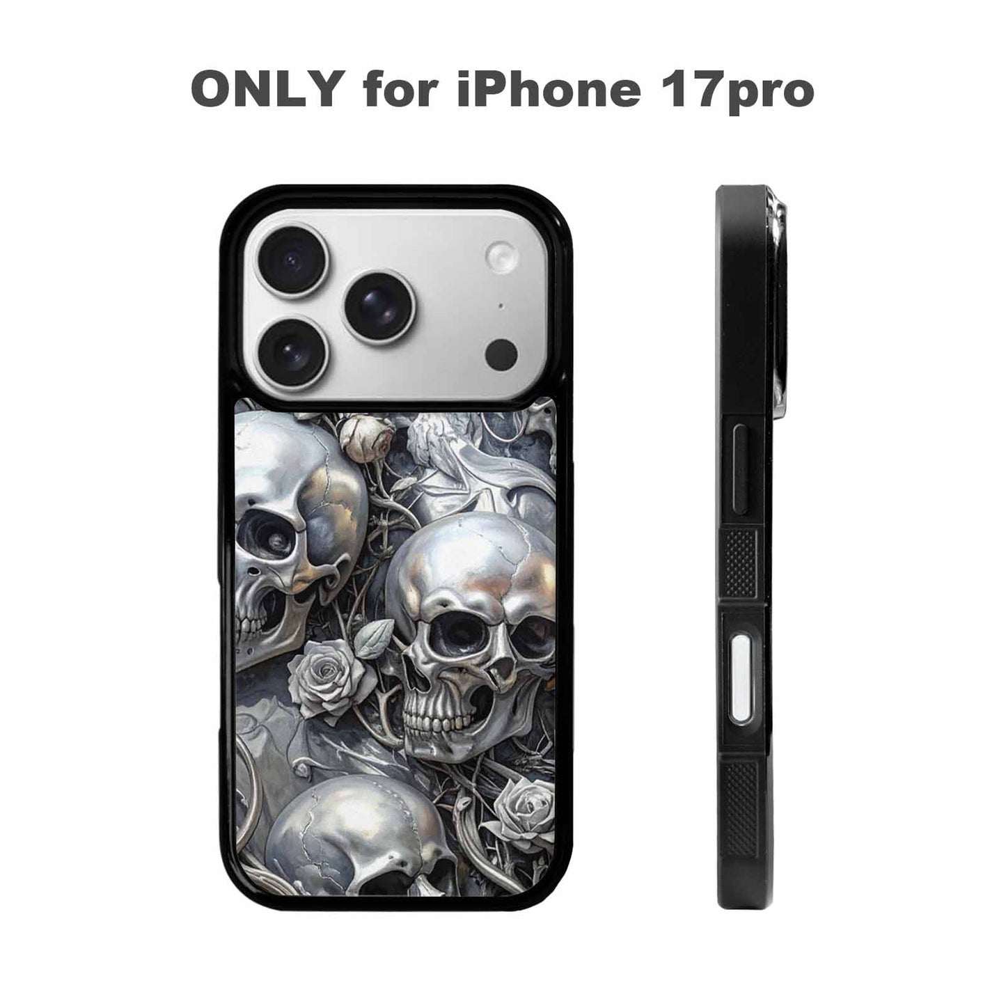 iPhone 17 Pro Case — Seamless Tileable Pattern Of Overlapping Gothic, Personalized Phone Case