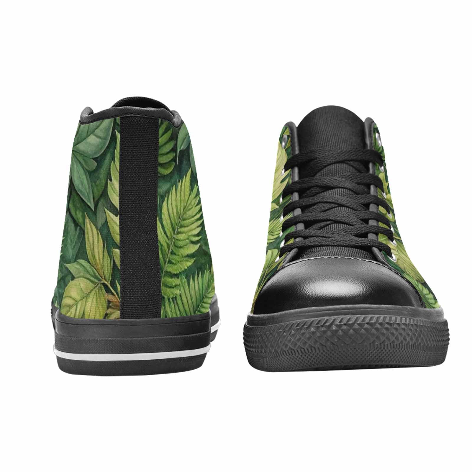 MEN'S Seven-Point Palmate Leaf High Top Canvas Surreal Shoes