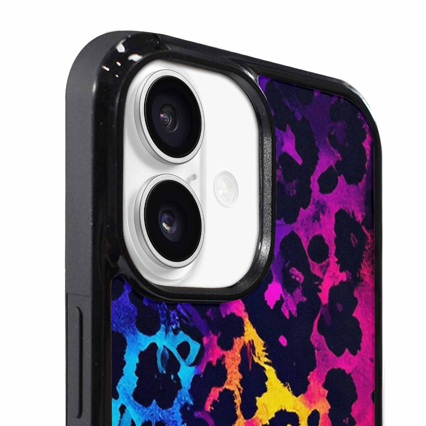 iPhone 17 Case — Leopard Print Neon Seamless Animal Print, Custom Art Phone Cover
