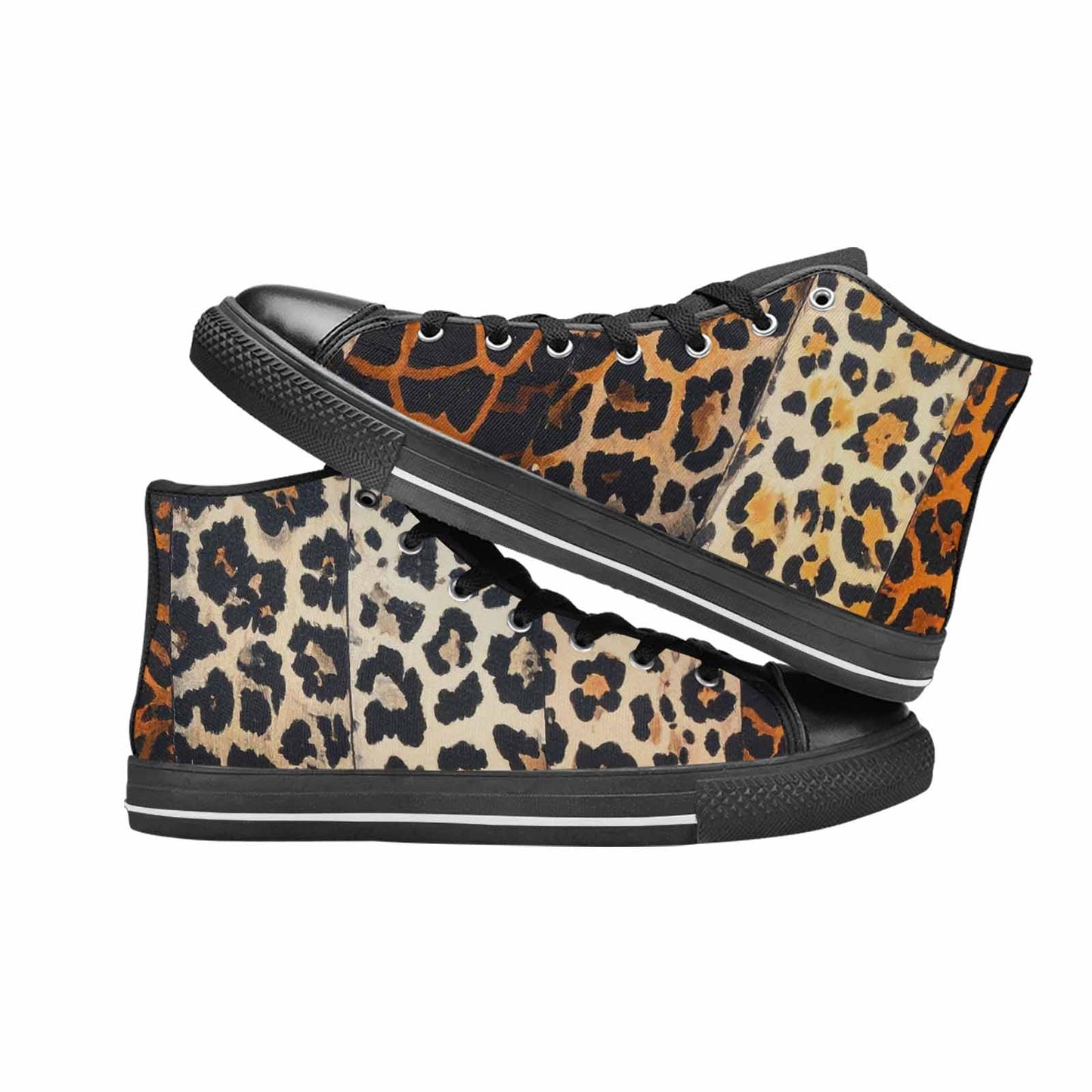 MEN'S Animal Print High Top Canvas Y2K Custom Shoes