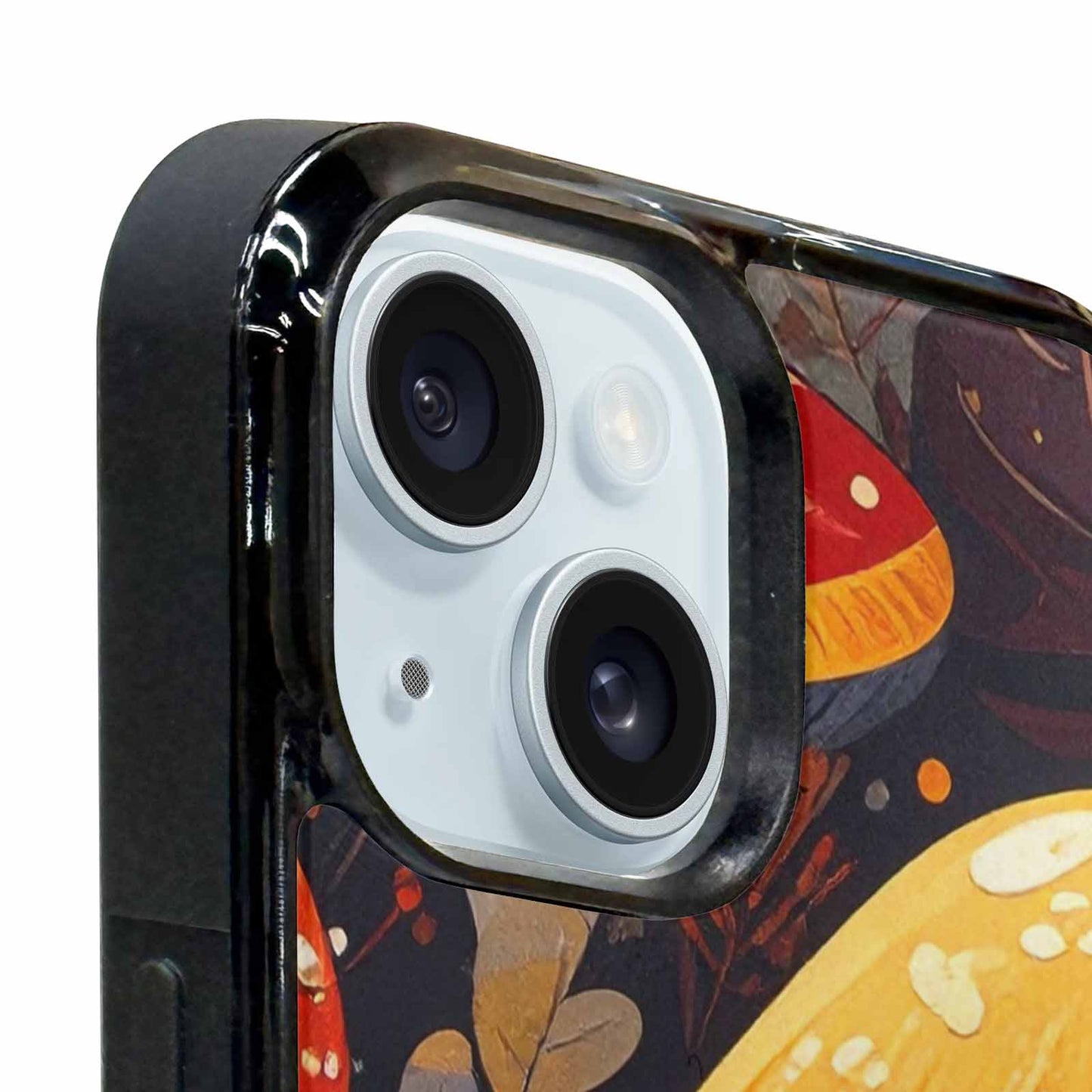 iPhone 15 Case — Bold Autumn Mushroom Bold Autumn Mushroom, Custom Made Phone Cover