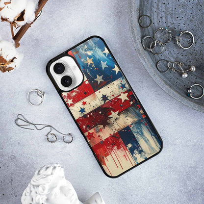 iPhone 16 Plus Case — Patriotic Stars And Stripes American Stars, Unique Phone Case Design