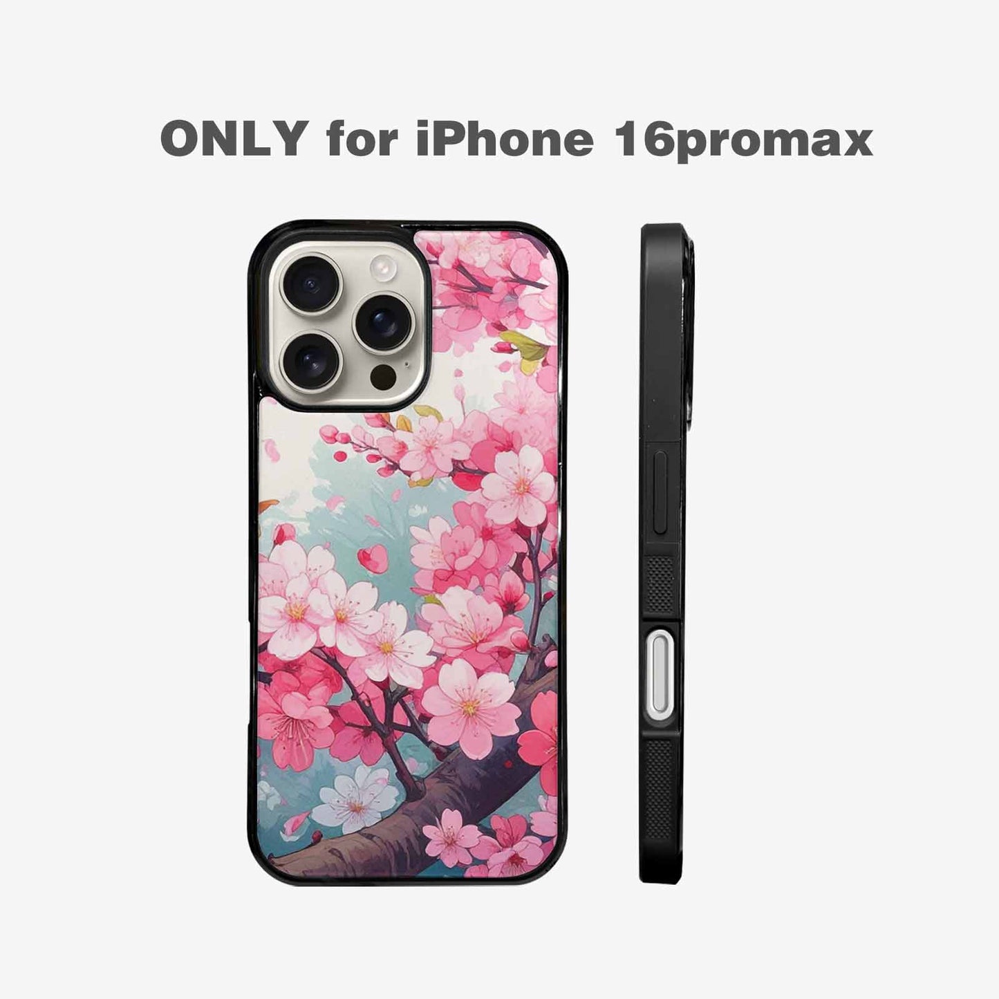 iPhone 16 Pro Max Case — Cherry Blossom Branch Cherry Blossom Branches, Customized Protective Case