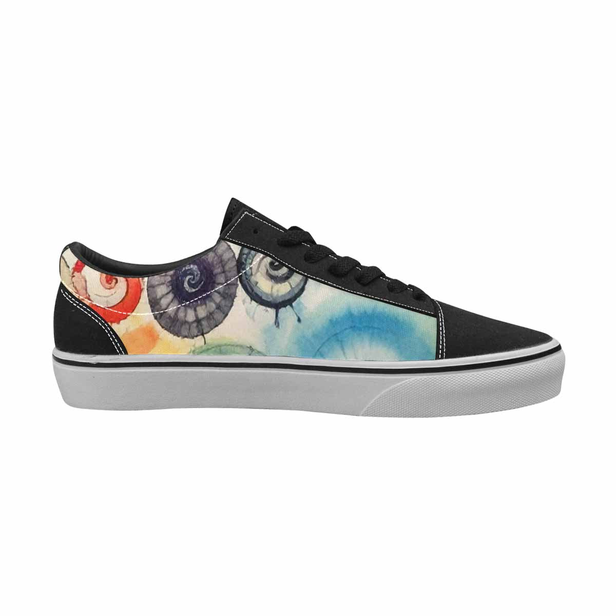 WOMEN'S Tie Lace-Up Canvas Kaleidoscope Custom Sneakers
