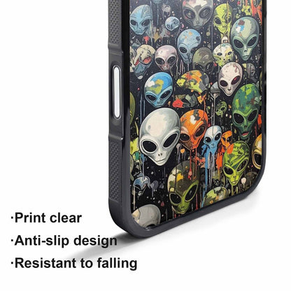iPhone 17 Pro Max Case — Aliens Camo Aliens Alien Scifi, Custom Printed Phone Case