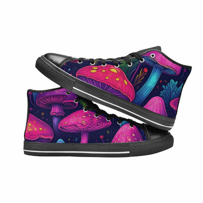 MEN'S Psychedelic Mushroom High Top Canvas Cottagecore Shoes
