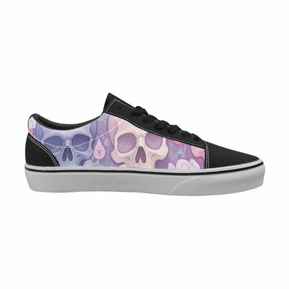 WOMEN'S Skulls - Pastel Canvas Lace-Up Dreamcore Sneakers