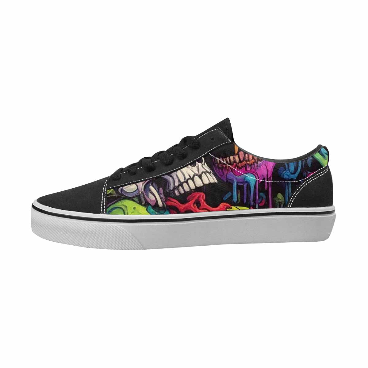 WOMEN'S Camo Canvas Artist-designed Dreamcore Custom Art Shoes