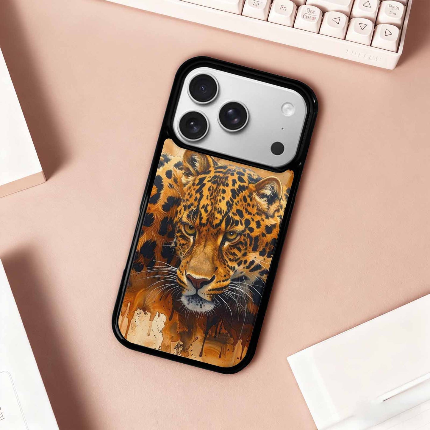 iPhone 17 Pro Case — Seamless Tileable Pattern Of Overlapping Animal, Custom Art Phone Cover