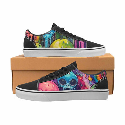 WOMEN'S Melting Aliens Lace-Up Canvas Dreamlike Custom Shoes