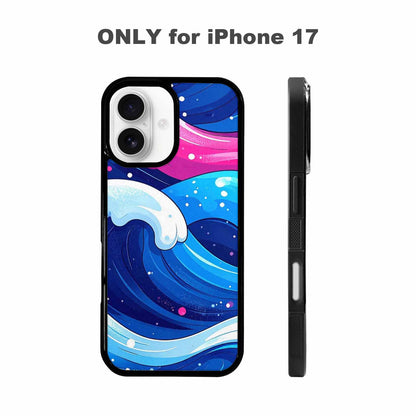 iPhone 17 Case — Glossy Winter Wave Cartoon Cute, Custom Phone Case