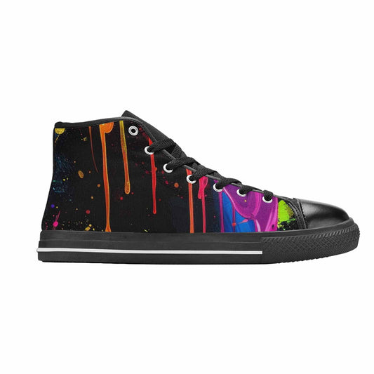 MEN'S Paint Splatter High Top Canvas Surreal Sneakers