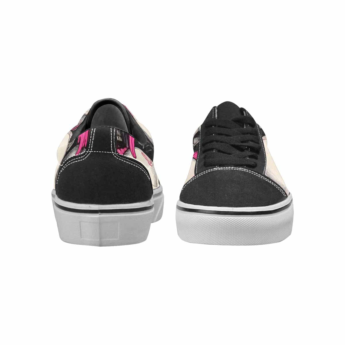 WOMEN'S Rainbow From Skull S Lace-Up Canvas Y2K Custom Shoes