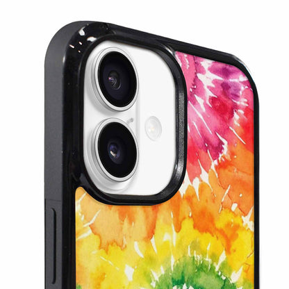 iPhone 17 Case — Tie Dye Spiral Rainbow Tie Dye, Custom Printed Phone Case