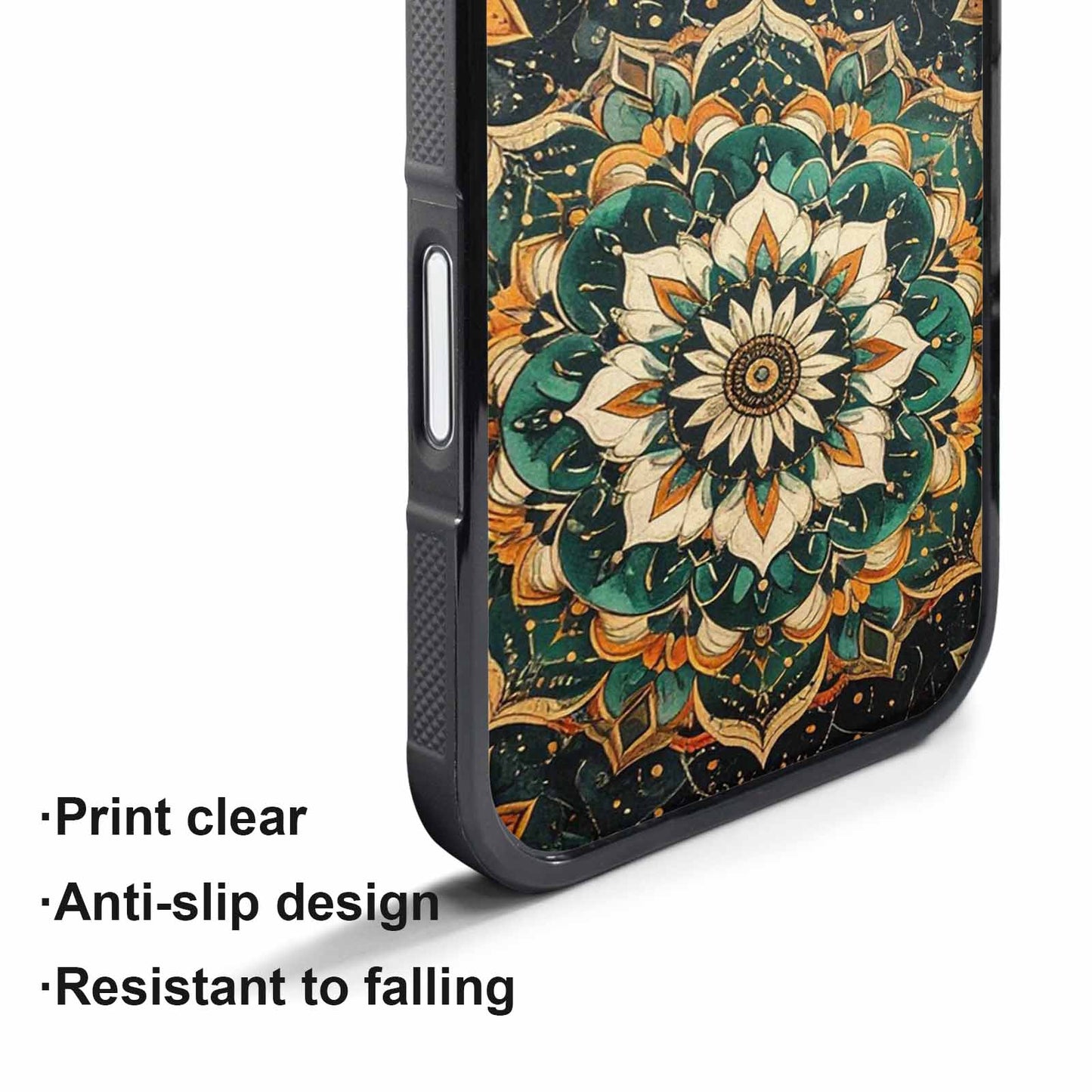 iPhone 17 Pro Case — Small Mandala Pattern Randomly Varying Floral, Personalized Phone Case