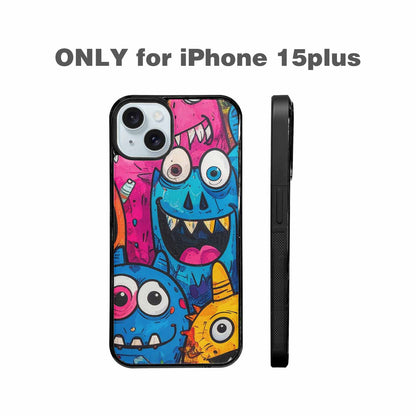 iPhone 15 Plus Case — Goofy Cartoon Monster, Custom Designed Case Cover
