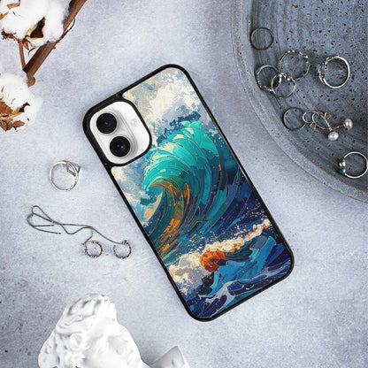 iPhone 16 Plus Case — Wave Crest Splash Wave Crest Splash, Personalized Phone Case