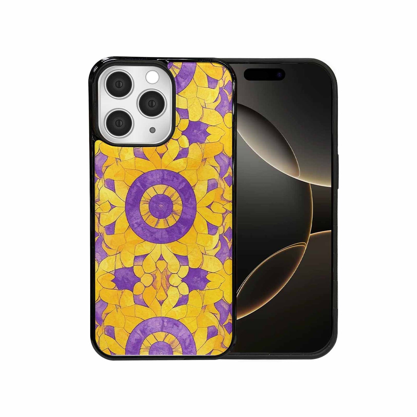 iPhone 15 Pro Max Case — Intersex Flag Color Theme Small Rainbow, Custom Phone Case