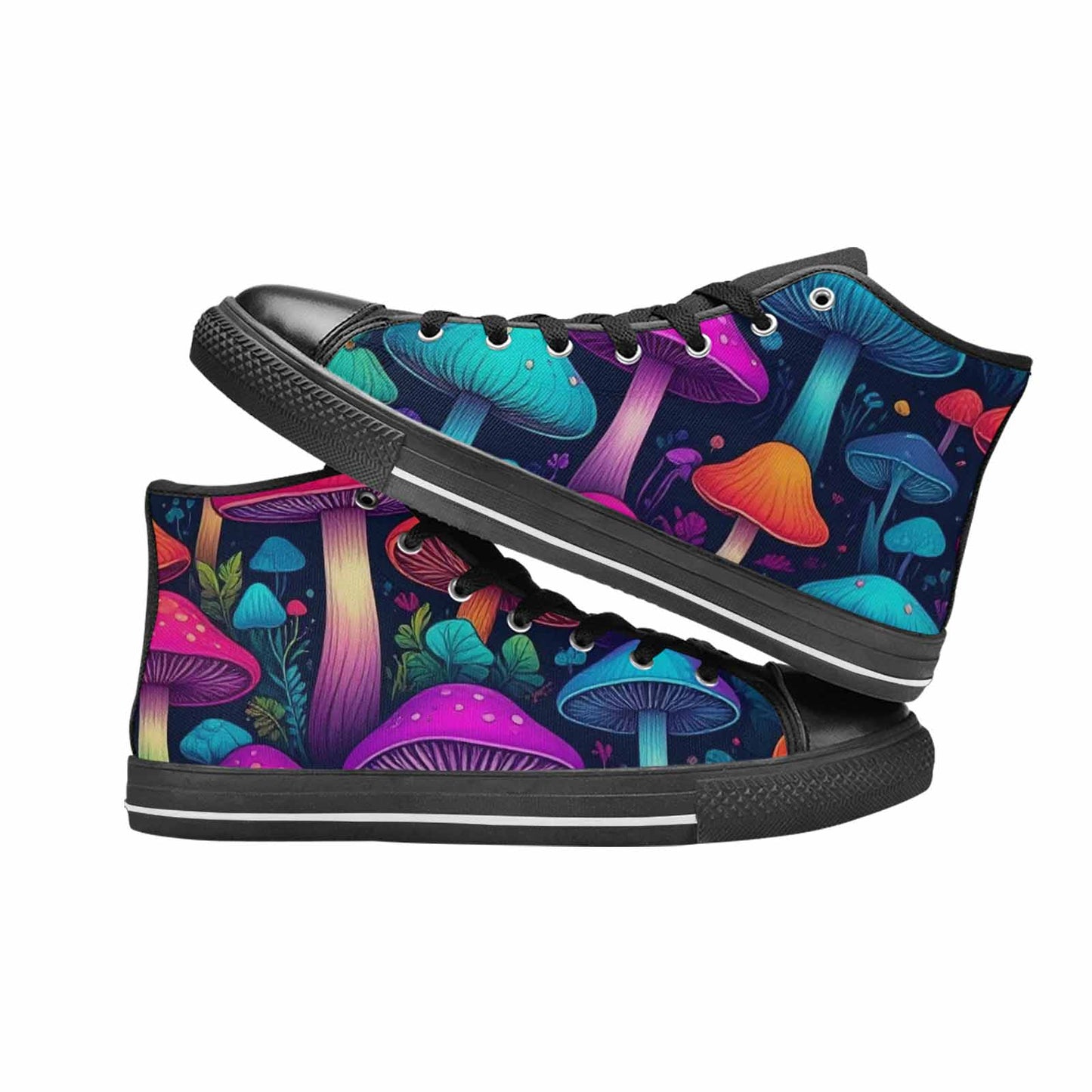 MEN'S Psychedelic Mushroom High Top Canvas Grunge Shoes
