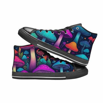 MEN'S Psychedelic Mushroom High Top Canvas Grunge Shoes