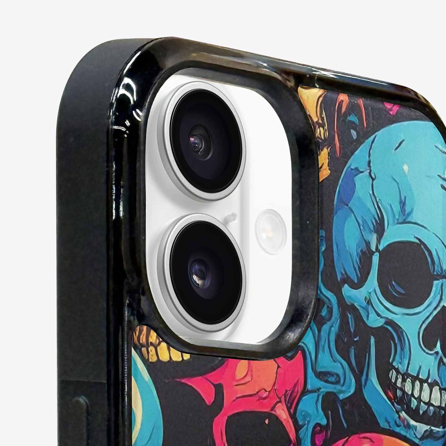 iPhone 16 Case — 1000s Of Skulls Digital Camo Drip, Unique Phone Case Design