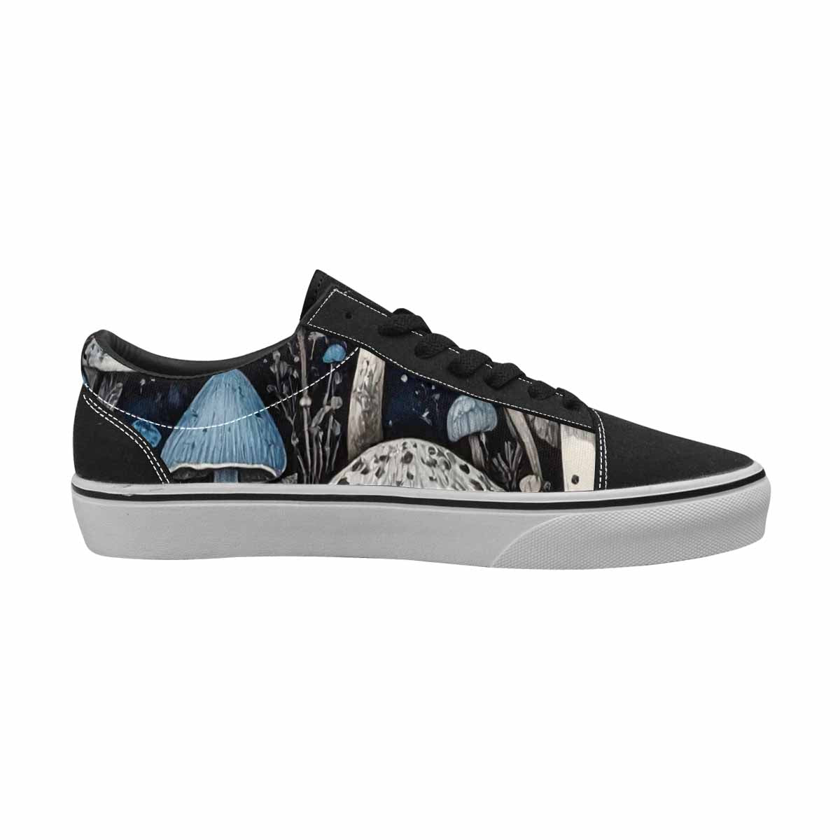 WOMEN'S Mushrooms (general) Lace-Up Canvas Surreal Shoes