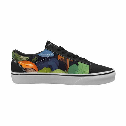 WOMEN'S Mushrooms  Camo Mushrooms Lace-Up Canvas Wallpaper Art Custom Sneakers