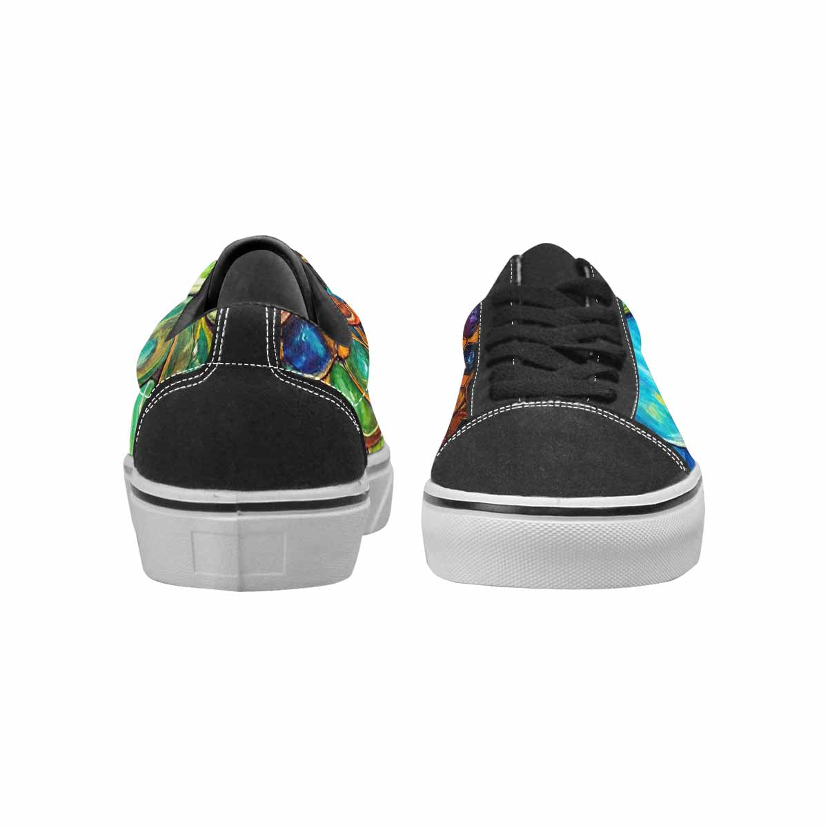 WOMEN'S Reptile Scale Lace-Up Canvas Aesthetic Custom Shoes