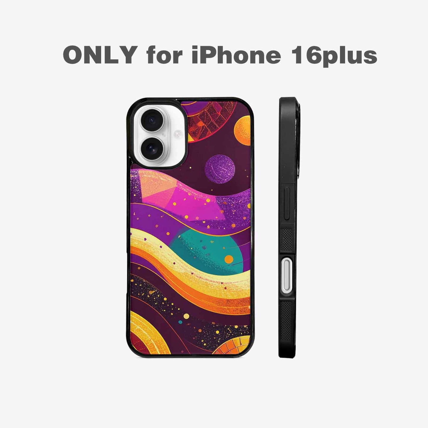 iPhone 16 Plus Case — 1970s Disco Art Pattern, Custom Designed Case Cover