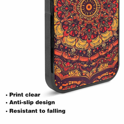 iPhone 15 Plus Case — Mandala Lions Art Seamless Pattern Vibrant, Original Design Phone Case