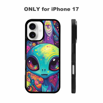 iPhone 17 Case — Cartoon Alien Characters Alien Scifi, Custom Made Phone Cover