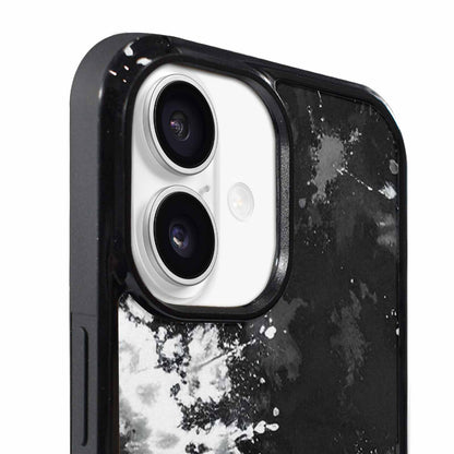 iPhone 17 Case — Tie Dye Acid Wash Black Tie, Personalized Phone Case