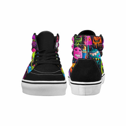 MEN'S Ice Cream Monsters  High Top Canvas Grunge Shoes