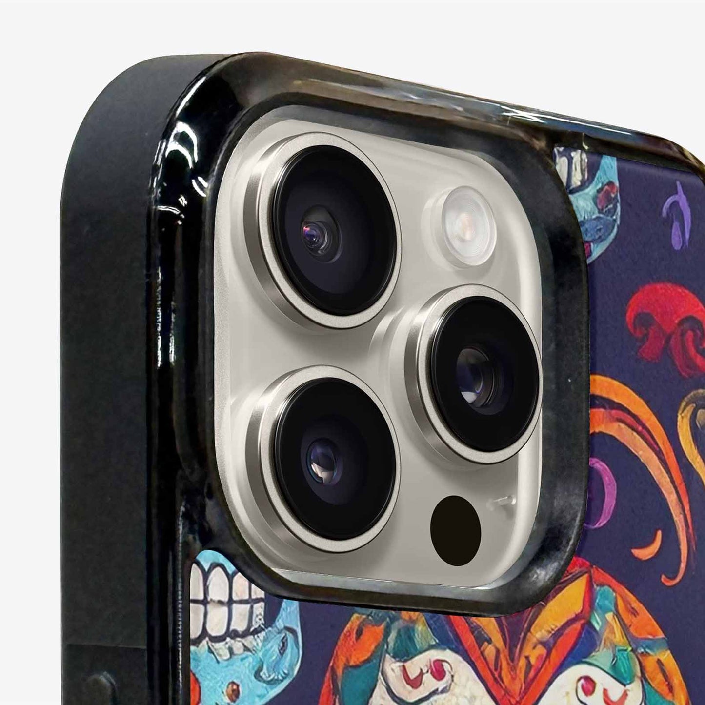iPhone 16 Pro Max Case — Day Dead Sugar Skull Art 100s, Custom Art Phone Cover