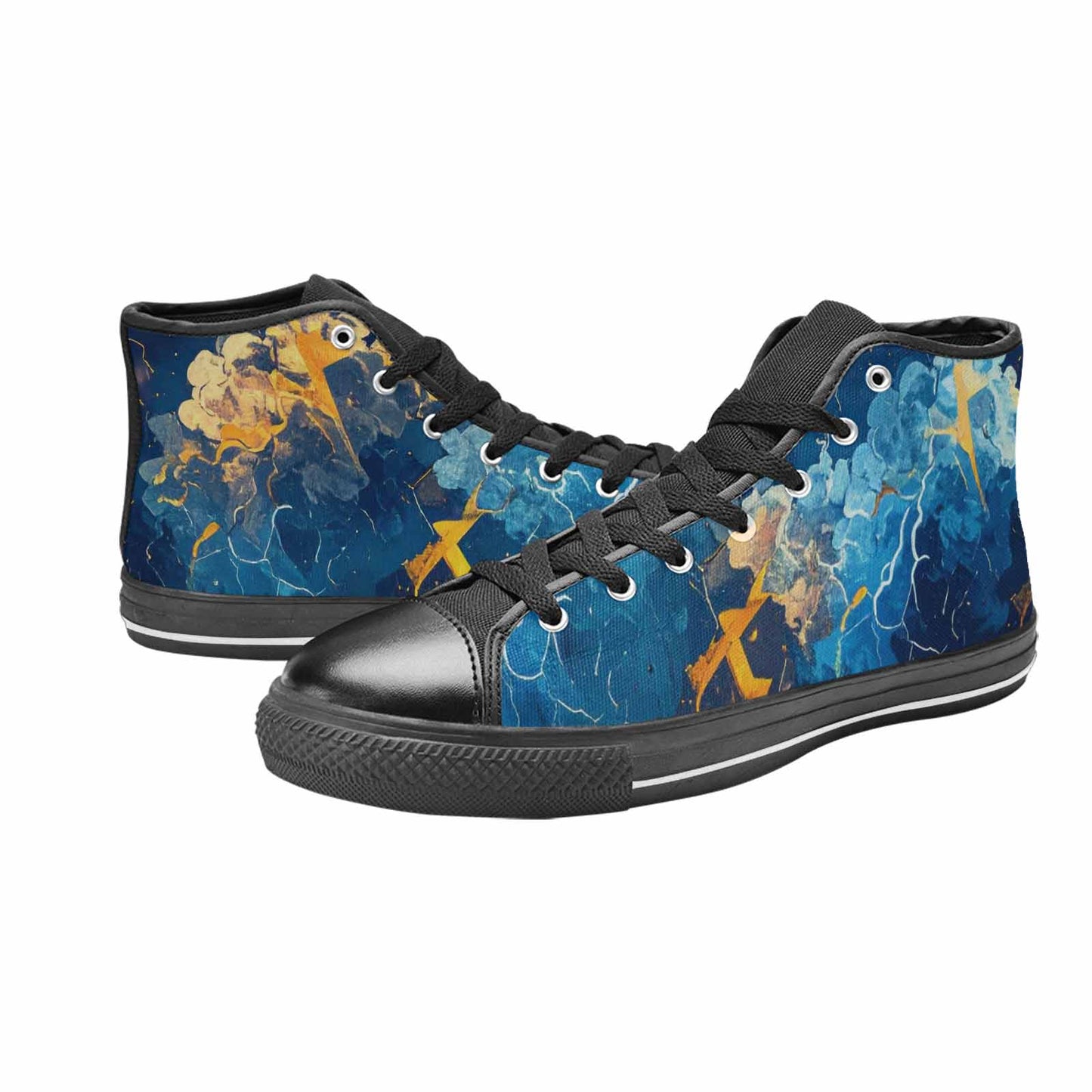 WOMEN'S Lightning Bolt High Top Canvas Vivid Sneakers