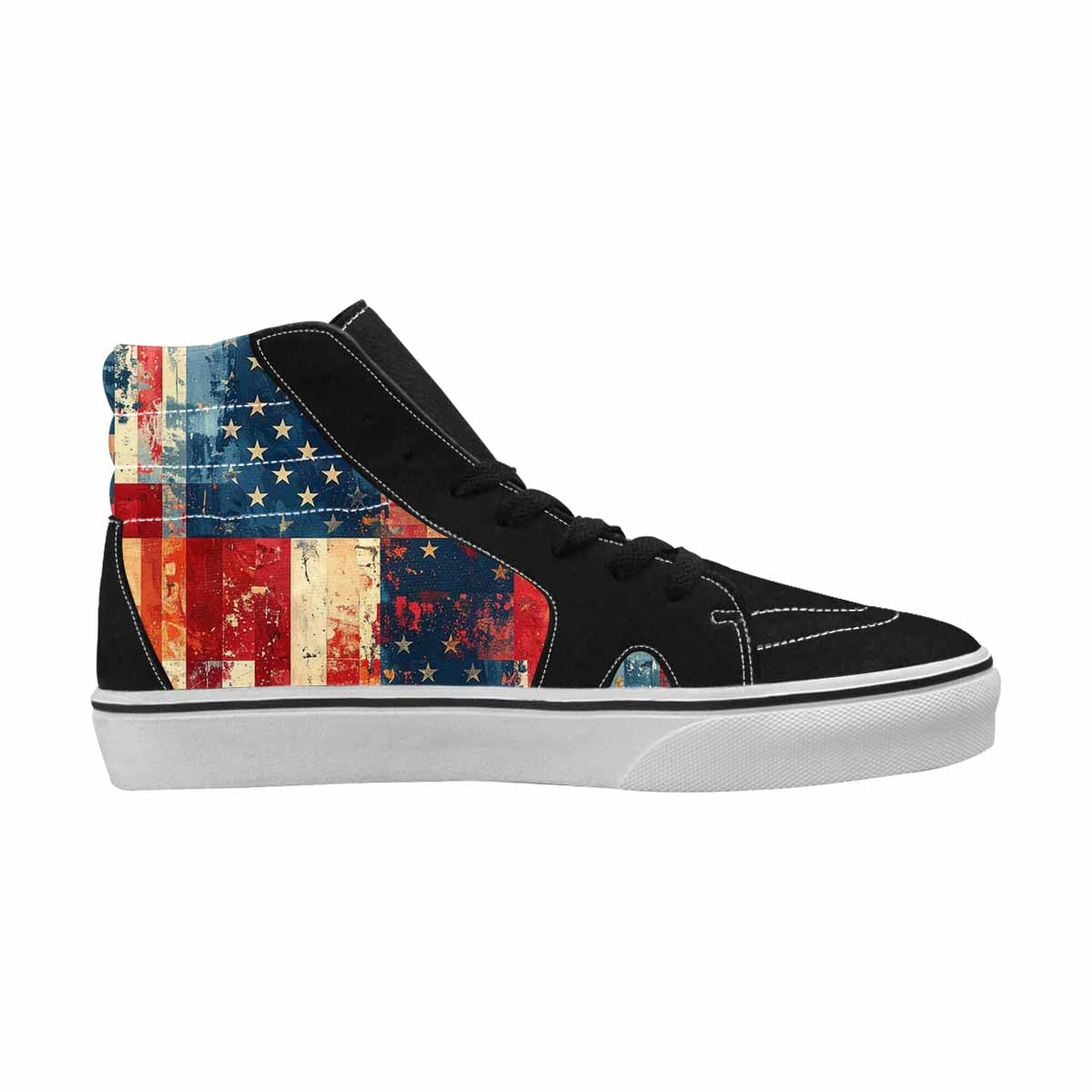 WOMEN'S American Flag Stars High Top Canvas Dreamcore Custom Shoes