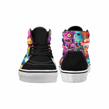 MEN'S Melting Ice Cream Monster High Top Canvas Aesthetic Shoes