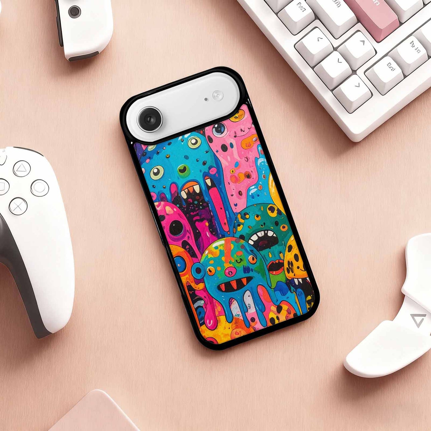 iPhone 17 Air Case — Melting Aliens Pattern Hundreds Of Alien, Original Design Phone Case