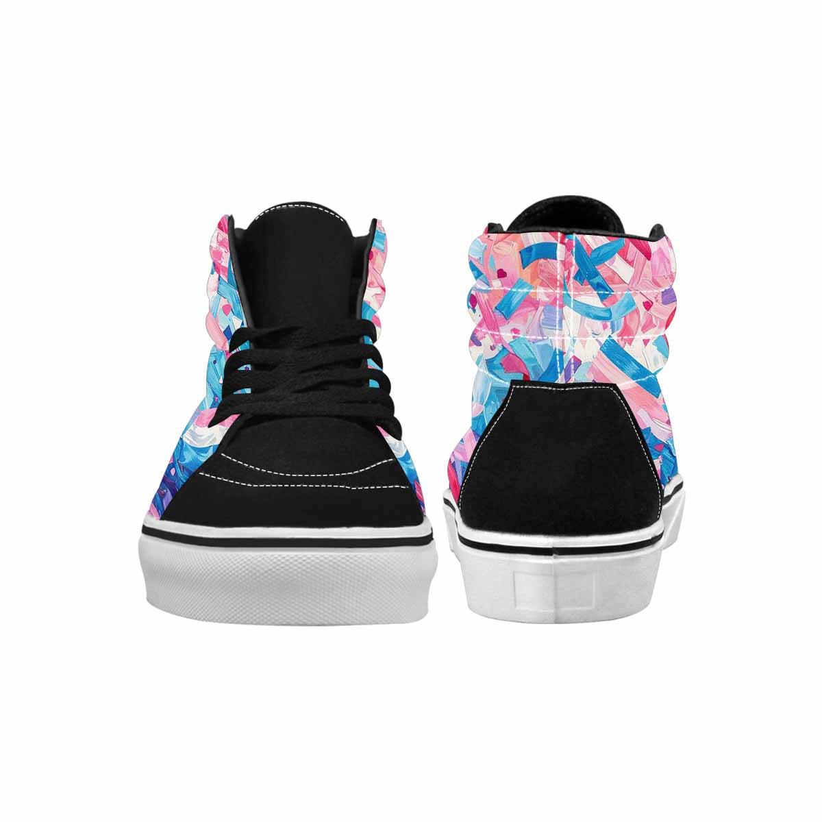 MEN'S Transgender Pride Flag High Top Canvas Dreamlike Custom Shoes
