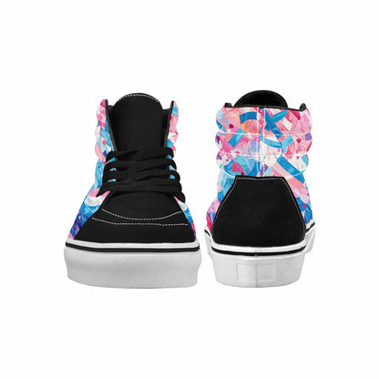 WOMEN'S Pride High Top Canvas Artist-designed Vivid All Over Print Shoes