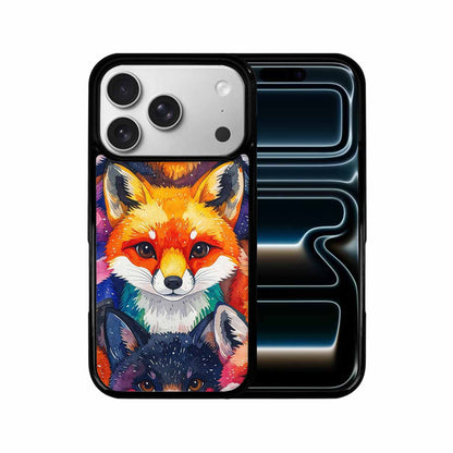 iPhone 17 Pro Case — Watercolor Kawaii Fox Faces Watercolor Abstract, Customized Protective Case