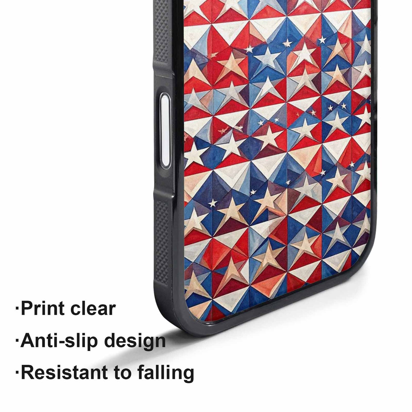 iPhone 17 Pro Max Case — Small American Flag Stars Galaxy Space, Customized Protective Case