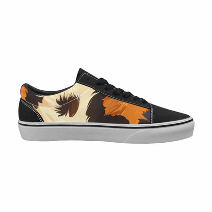 MEN'S Leopard Soft Airbrush Gradient Canvas Lace-Up Y2K Custom Sneakers
